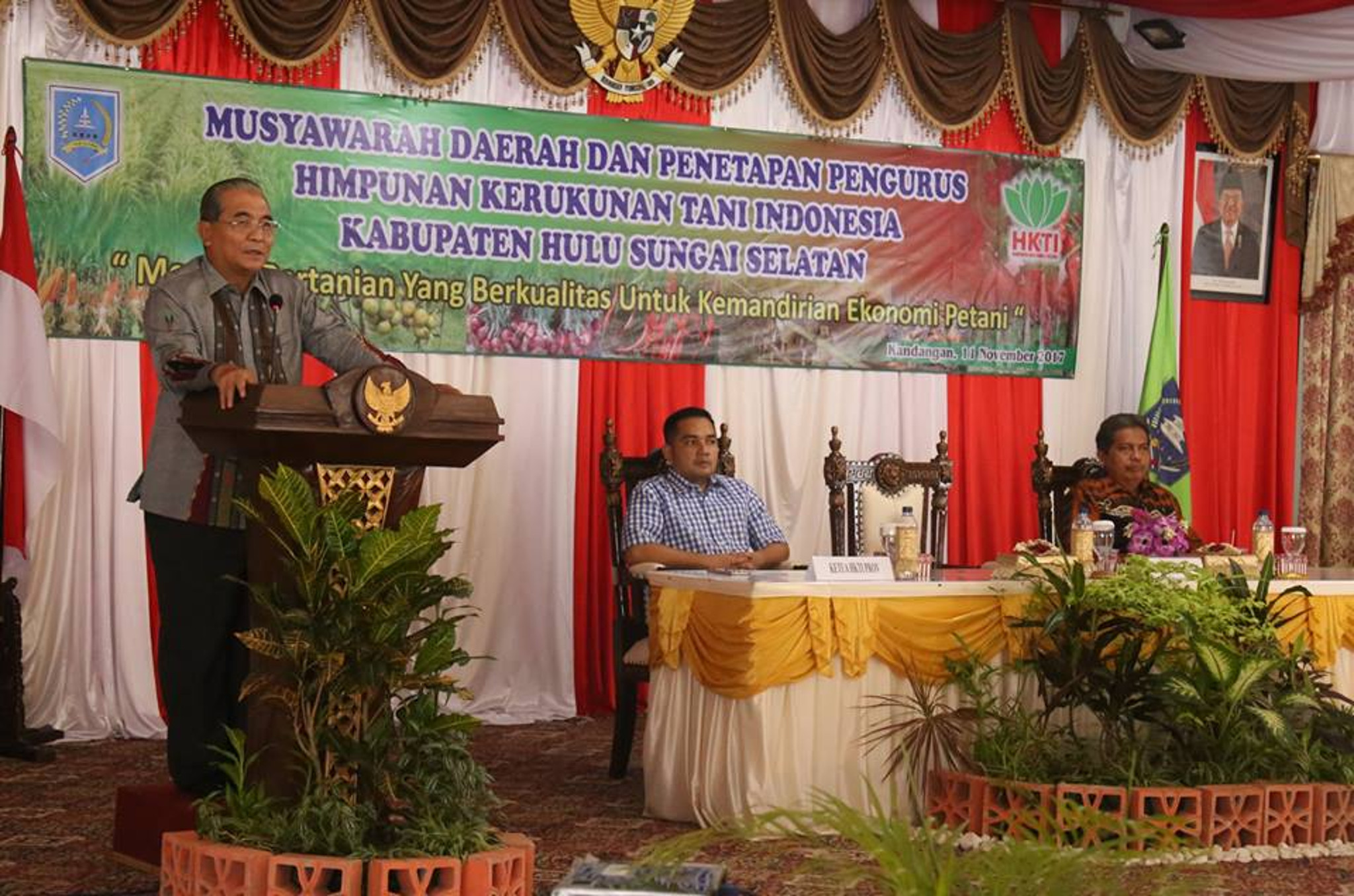 Musyawarah Daerah dan Penetapan Pengurus Himpunan Kerukunan Tani Indonesia (HKTI) Kabupaten Hulu Sungai Selatan