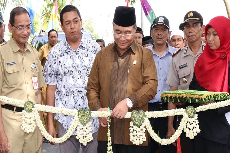 Selamatan pembangunan ruas jalan & jembatan di desa Amparaya Kecamatan Simpur