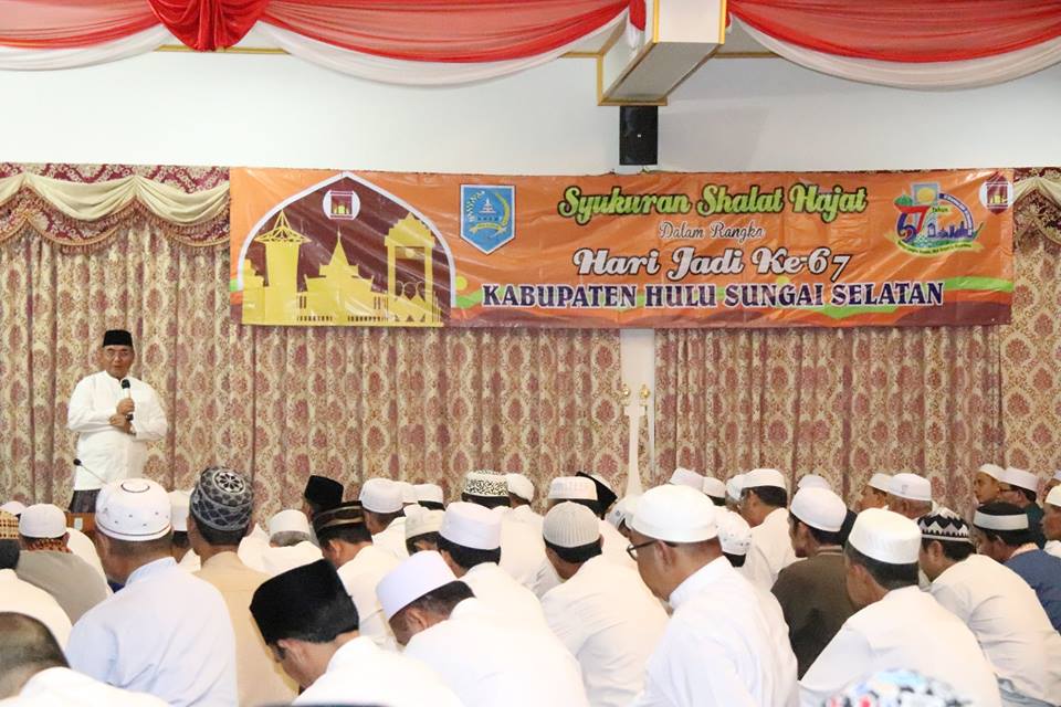 Syukuran Shalat Hajat dalam rangka Hari Jadi ke 67 Kabupaten Hulu Sungai Selatan