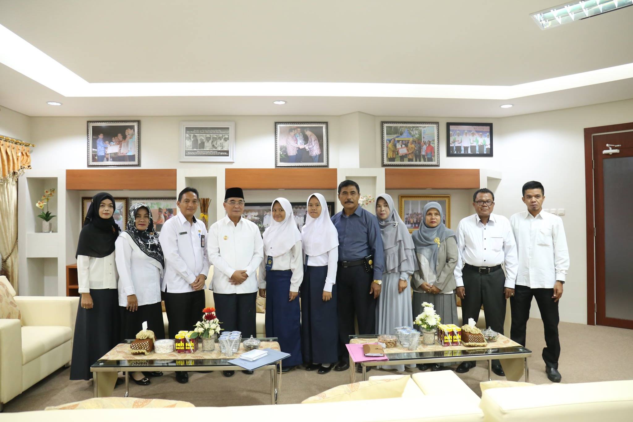 Kunjungan Siswi SMPN 1 Kandangan Berprestasi