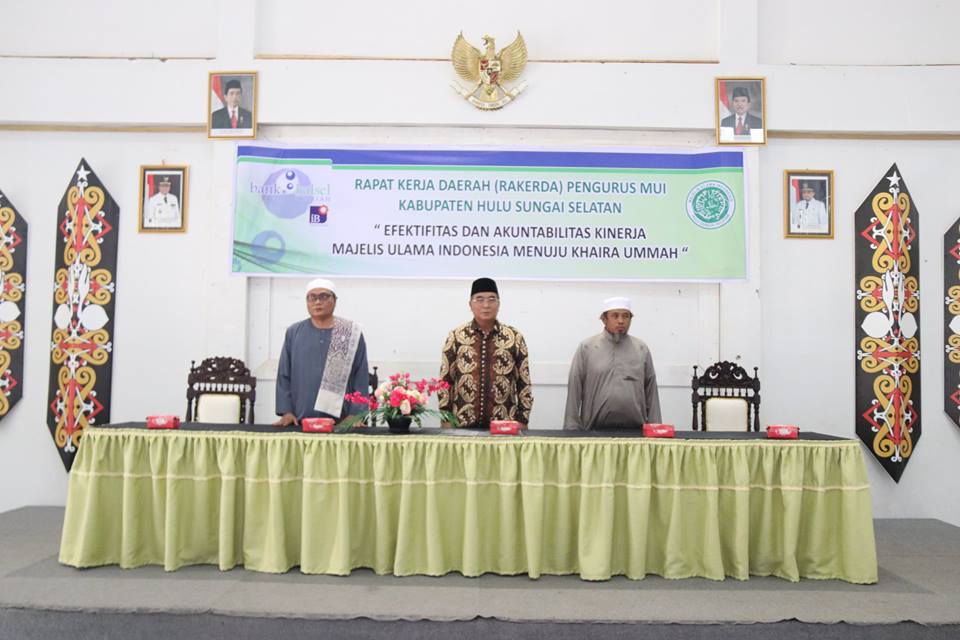 Tahun 2018, Bupati Melaksanakan Rakerda Bersama MUI Kab. HSS