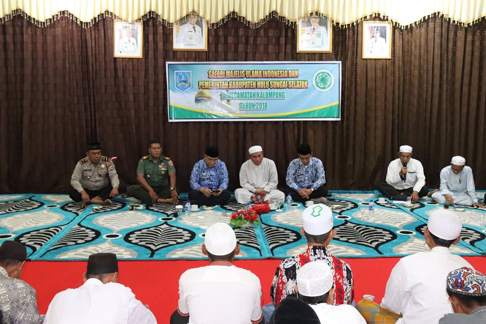 Kegiatan Safari Majelis Ulama Indonesia dan Pemerintah Kabupaten Hulu Sungai Selatan di Kecamatan Kalumpang