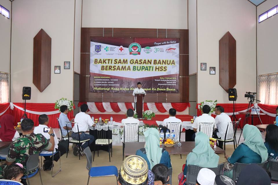 Drs.H.Achmad Fikry,M.AP menghadiri acara BAKTI SAM GASAN BANUA