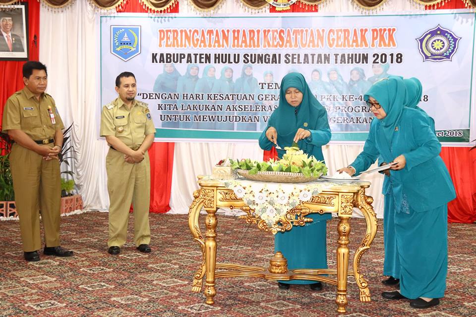 PERINGATAN HARI KESATUAN GERAK PKK KABUPATEN HULU SUNGAI SELATAN TAHUN 2018