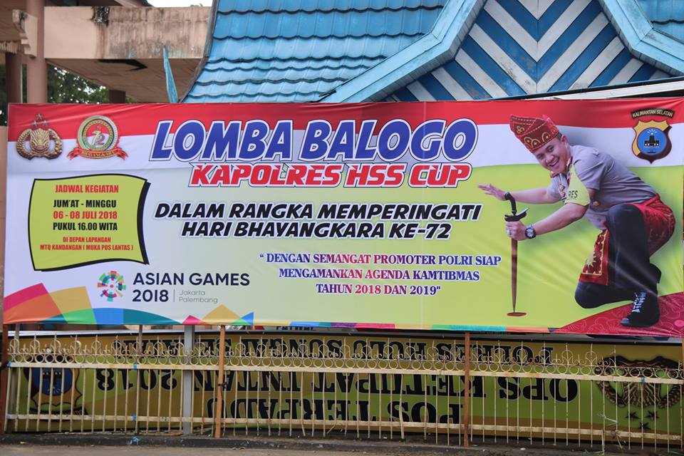 Drs. H. Dahnial Kifli, M.AP menghadiri pembukaan “Lomba Balogo Kapolres HSS Cup