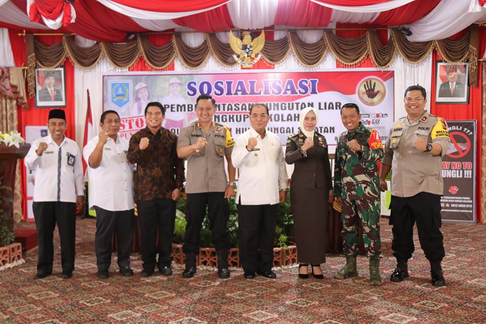 KEGIATAN SOSIALISASI PEMBERANTASAN PUNGUTAN  LIAR LINGKUP SEKOLAH SE-KABUPATEN HULU SUNGAI SELATAN