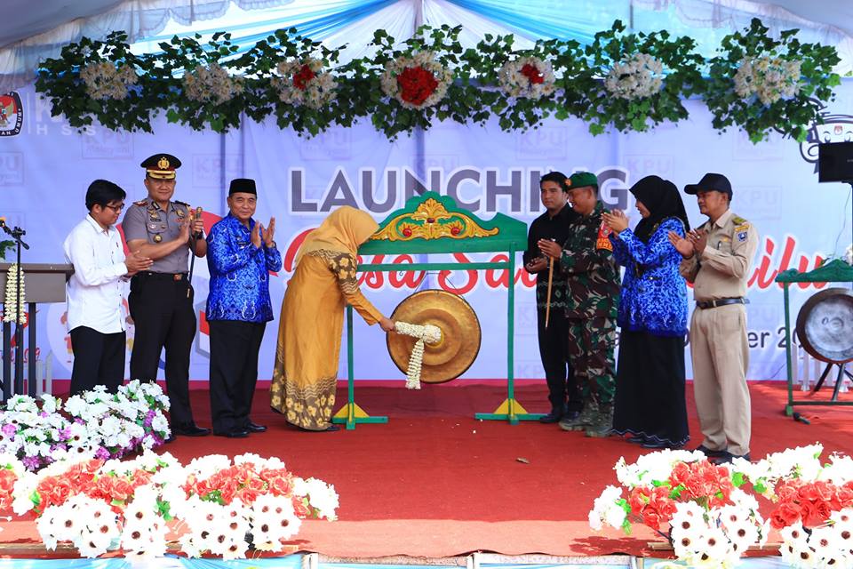 LAUNCHING DESA SADAR PEMILU DI DESA TAWIA
