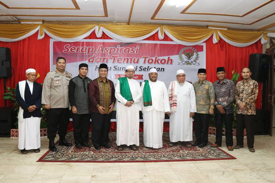 Bupati HSS didampingi Wakil Bupati HSS menghadiri kegiatan “Serap Aspirasi dan Temu Tokoh” bersama Habib Aboe Bakar Al Habsyi
