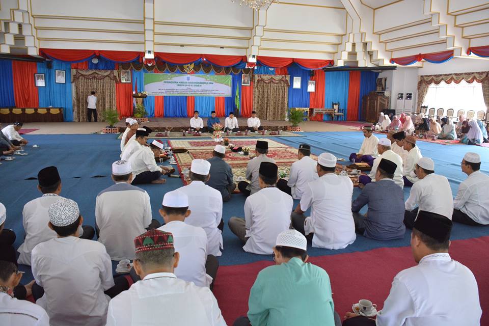 Peringatan Maulid Nabi Muhammad Salallahu Alaihi Wasallam diruang pendopo Hulu Sungai Selatan