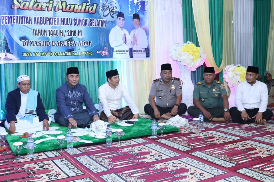 SAFARI MAULID NABI MUHAMMAD S.A.W 1440H PEMERINTAH KABUPATEN HULU SUNGAI SELATAN DI KECAMATAN KALUMPANG