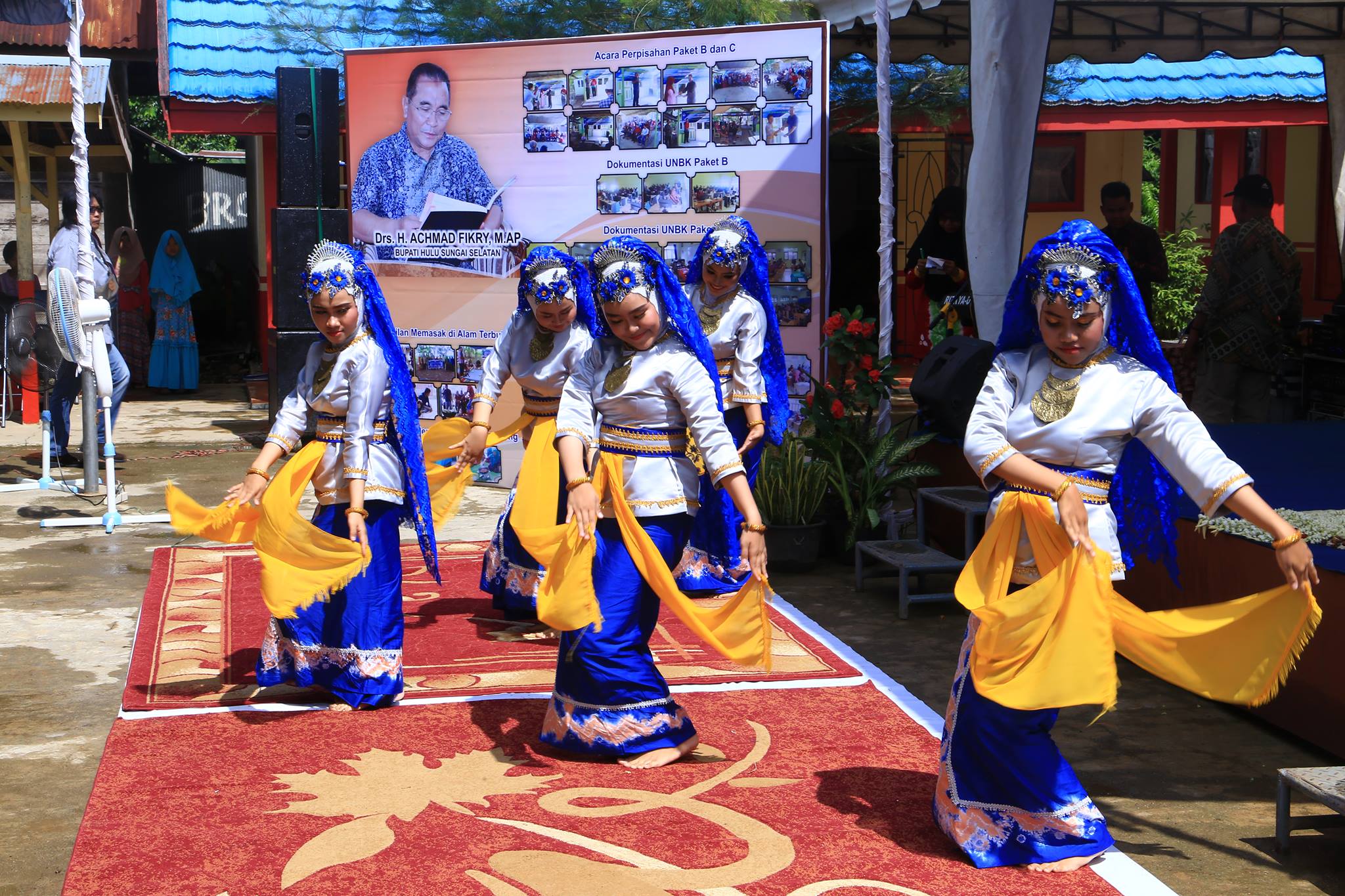 BUPATI HSS MENCANANGKAN GERAKAN INDONESIA MEMBACA & KAMPUNG LITERASI PADA DESA PANDULANGAN