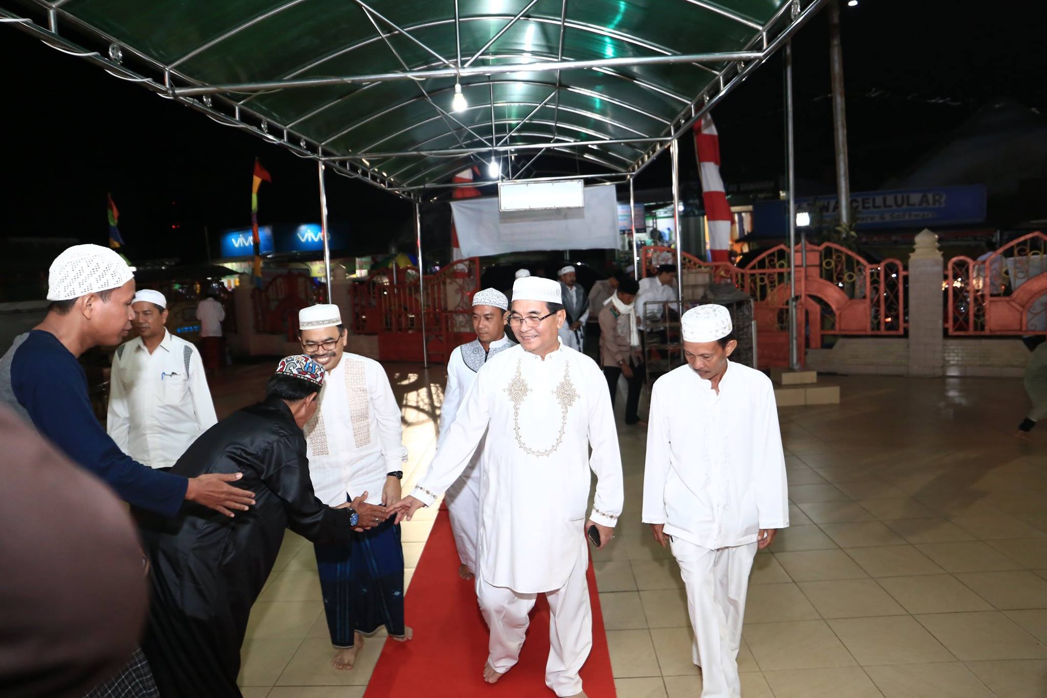 H.ACHMAD FIKRY HADIRI PERINGATAN ISRA MI’RAJ NABI MUHAMMAD SAW 1440 H, DI MESJID AGUNG TAQWA KANDANGAN