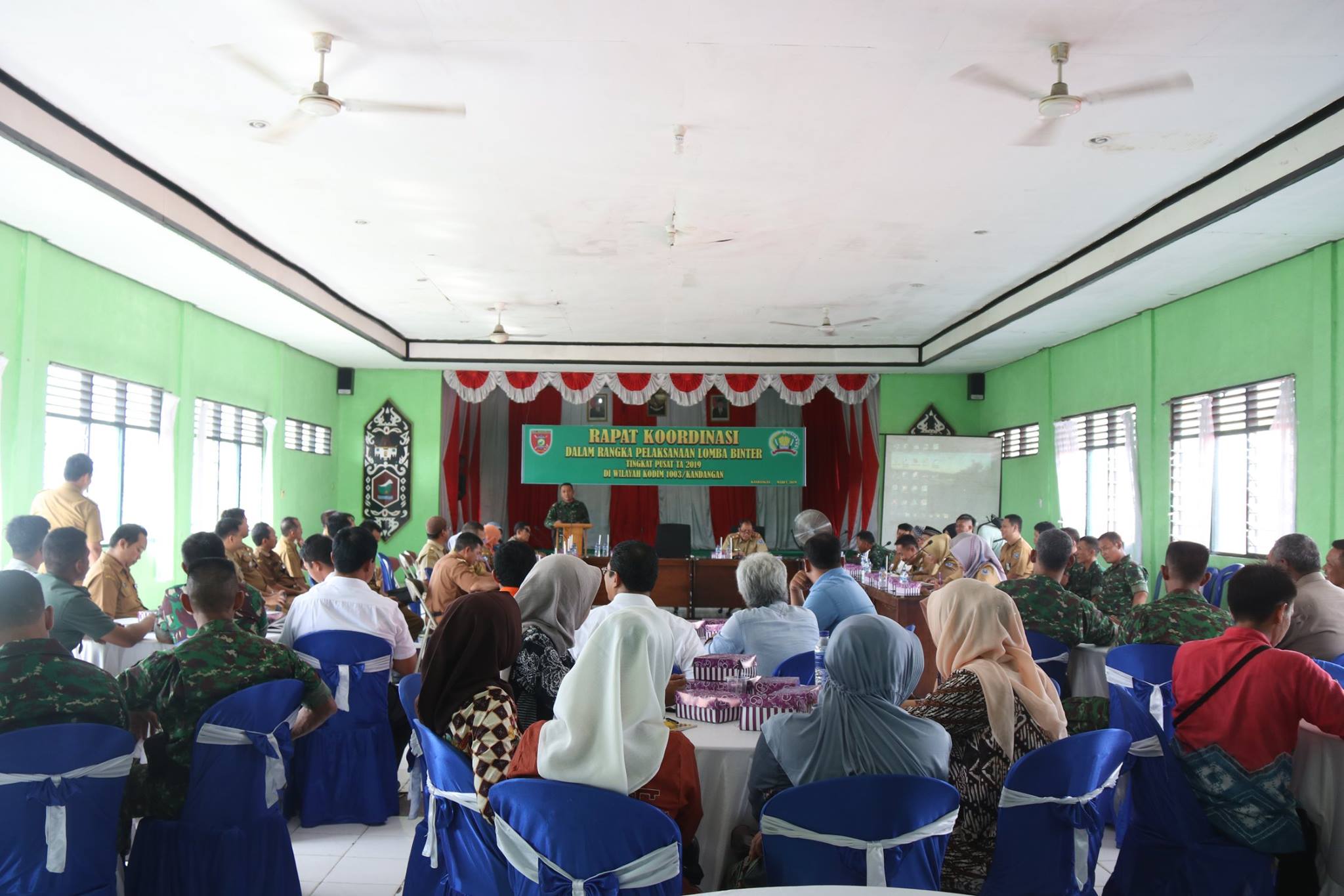 RAPAT KOORDINASI DALAM RANGKA PELAKSANAAN LOMBA BINTER TINGKAT PUSAT TA 2019 DI WILAYAH KODIM 1003 KANDANGAN