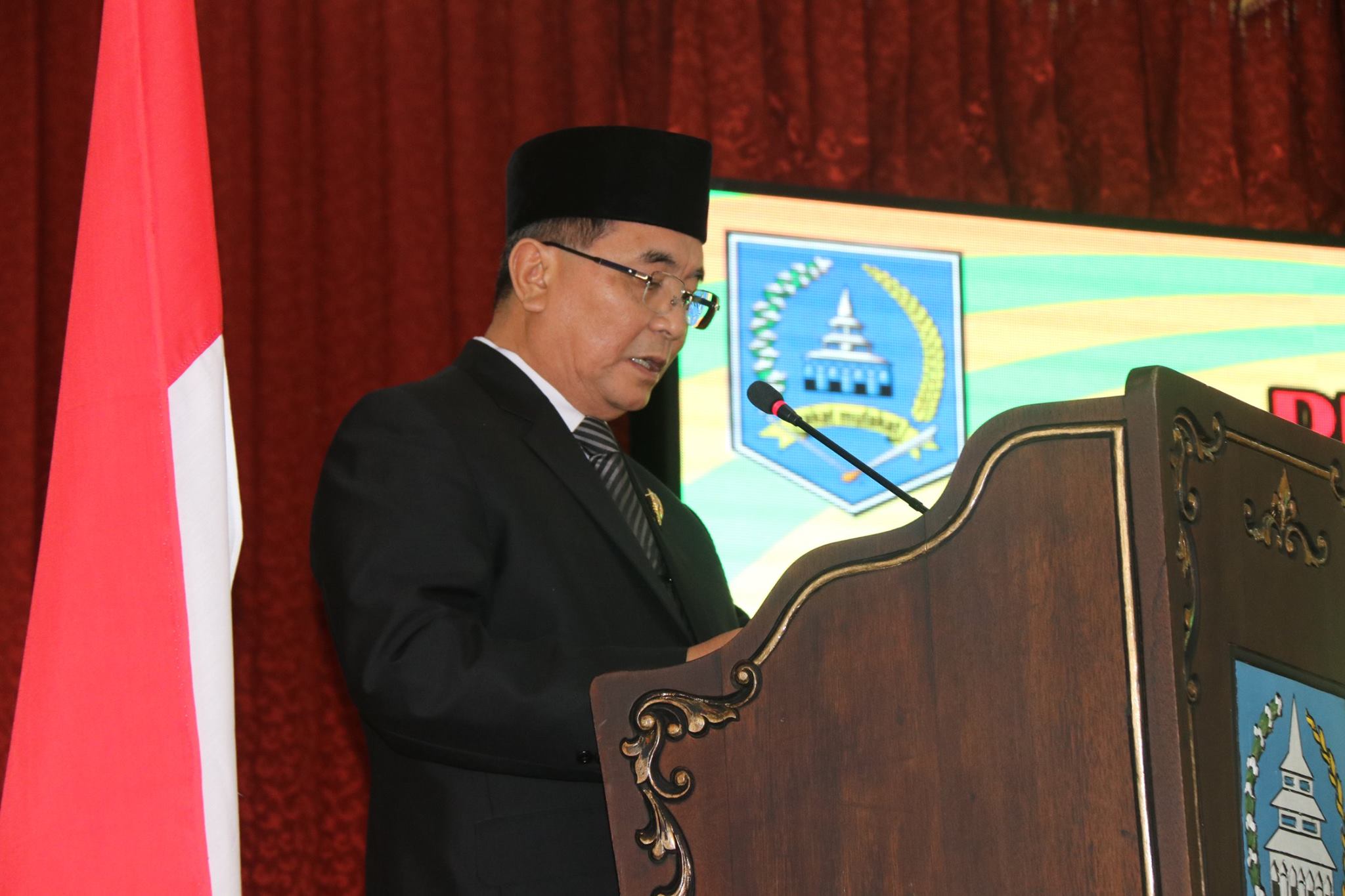 BUPATI HSS SAMPAIKAN LKPJ KEPALA DAERAH TAHUN ANGGARAN 2018