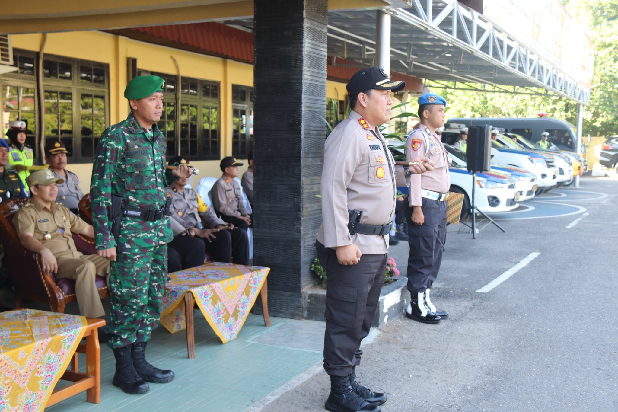 WAKIL BUPATI HADIRI GELAR PASUKAN KETUPAT INTAN 2019 POLRES HSS