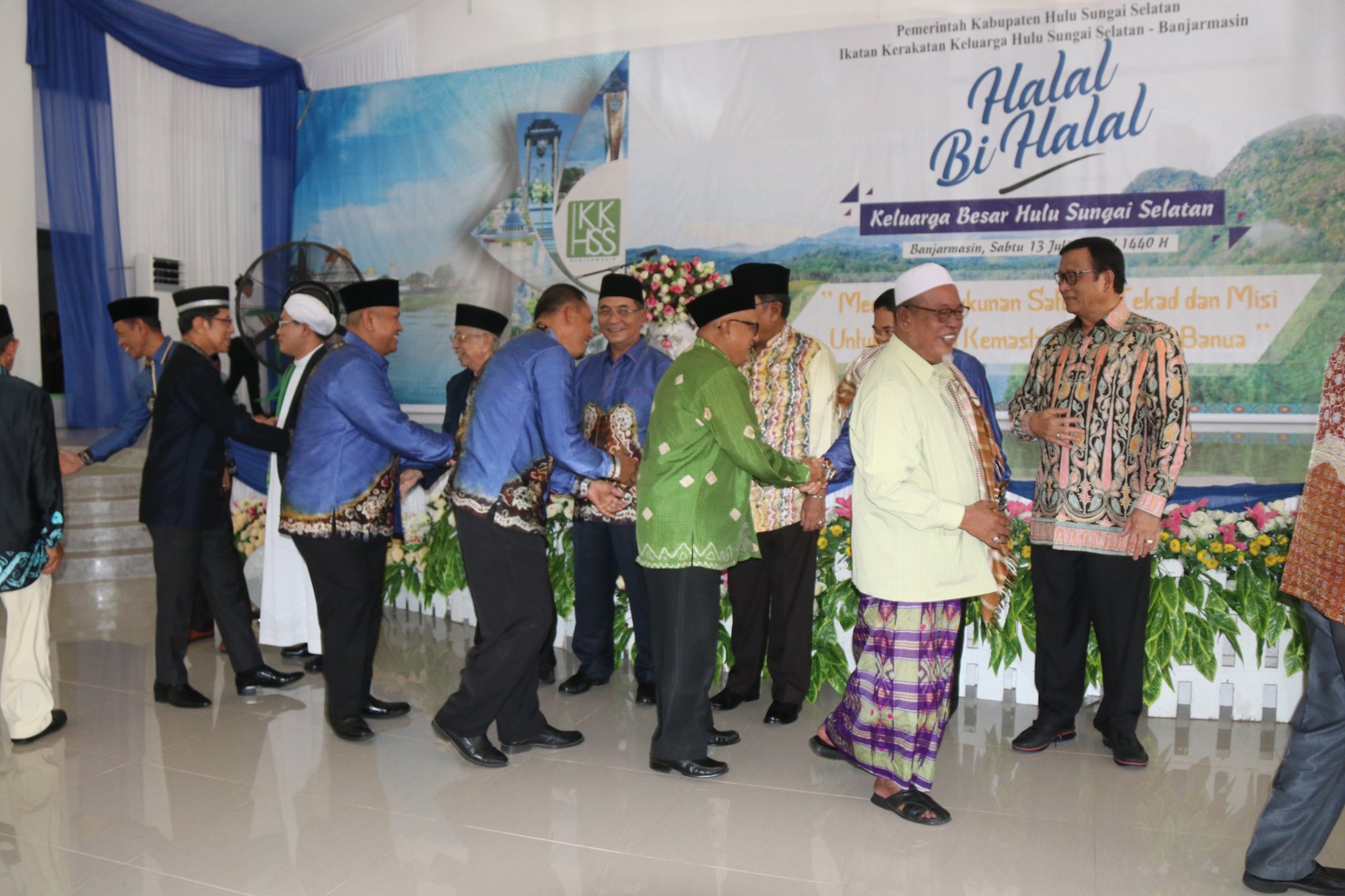 BUPATI BESERTA JAJARAN HADIRI HALAL BIHALAL IKK HULU SUNGAI SELATAN