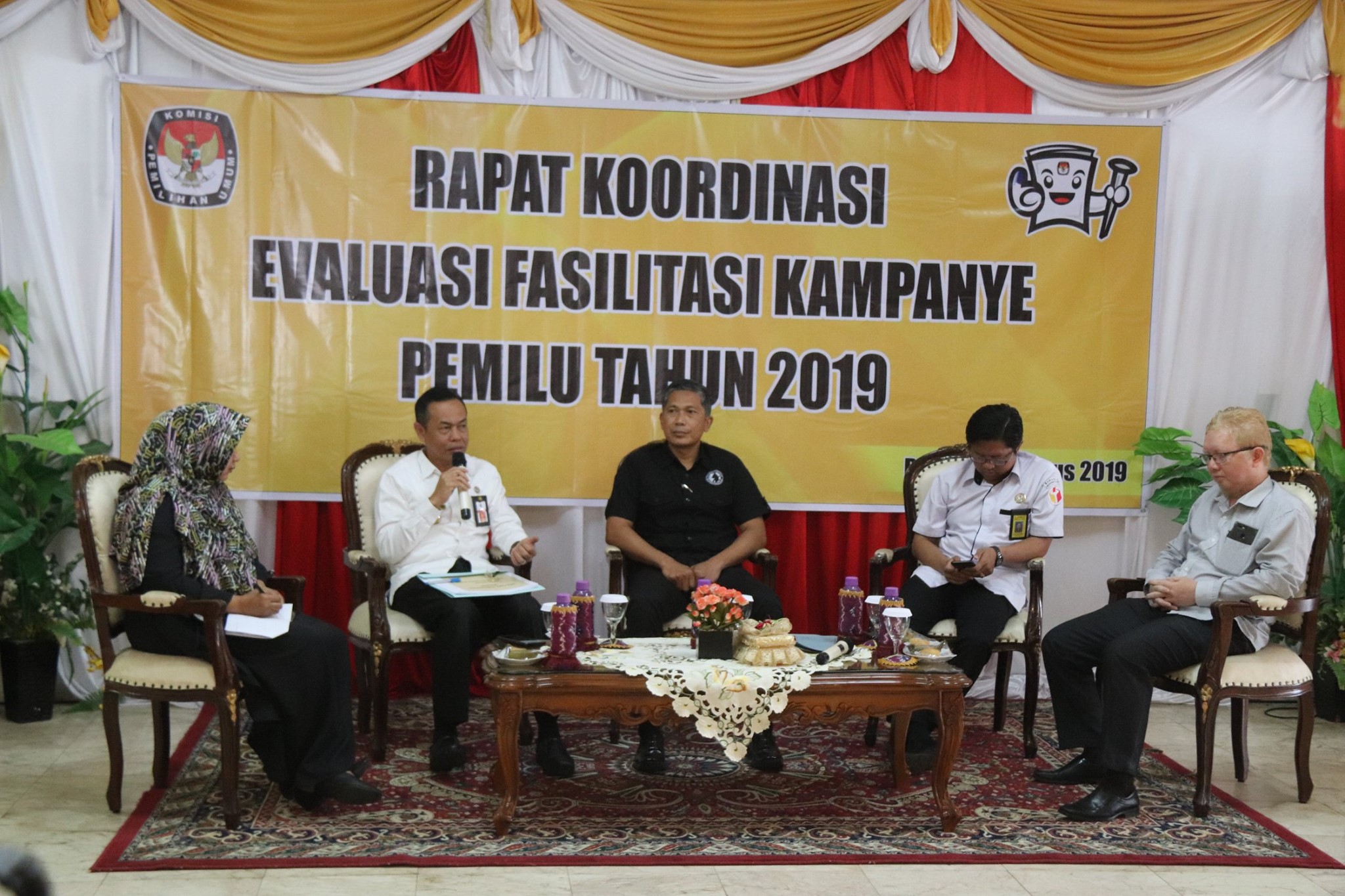 Rapat koordinasi Evaluasi Fasilitasi Kampanye Pemilu Tahun 2019