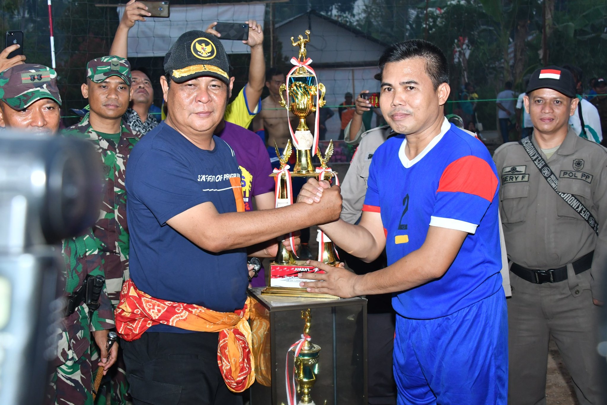 Penutupan Turnament Bola Volly Telaga Langsat Cup Dihadiri Gubernur Kalsel