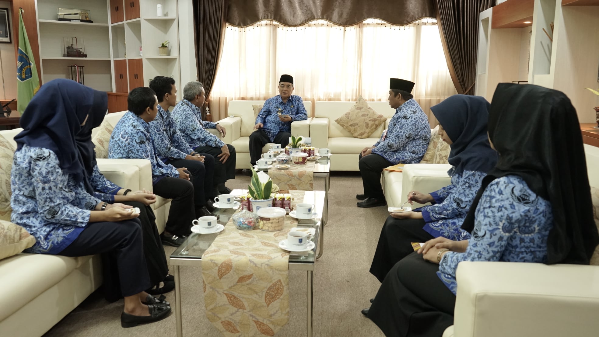 Bupati HSS terima Tamu dari BPS HSS dan Inspektorat HSS