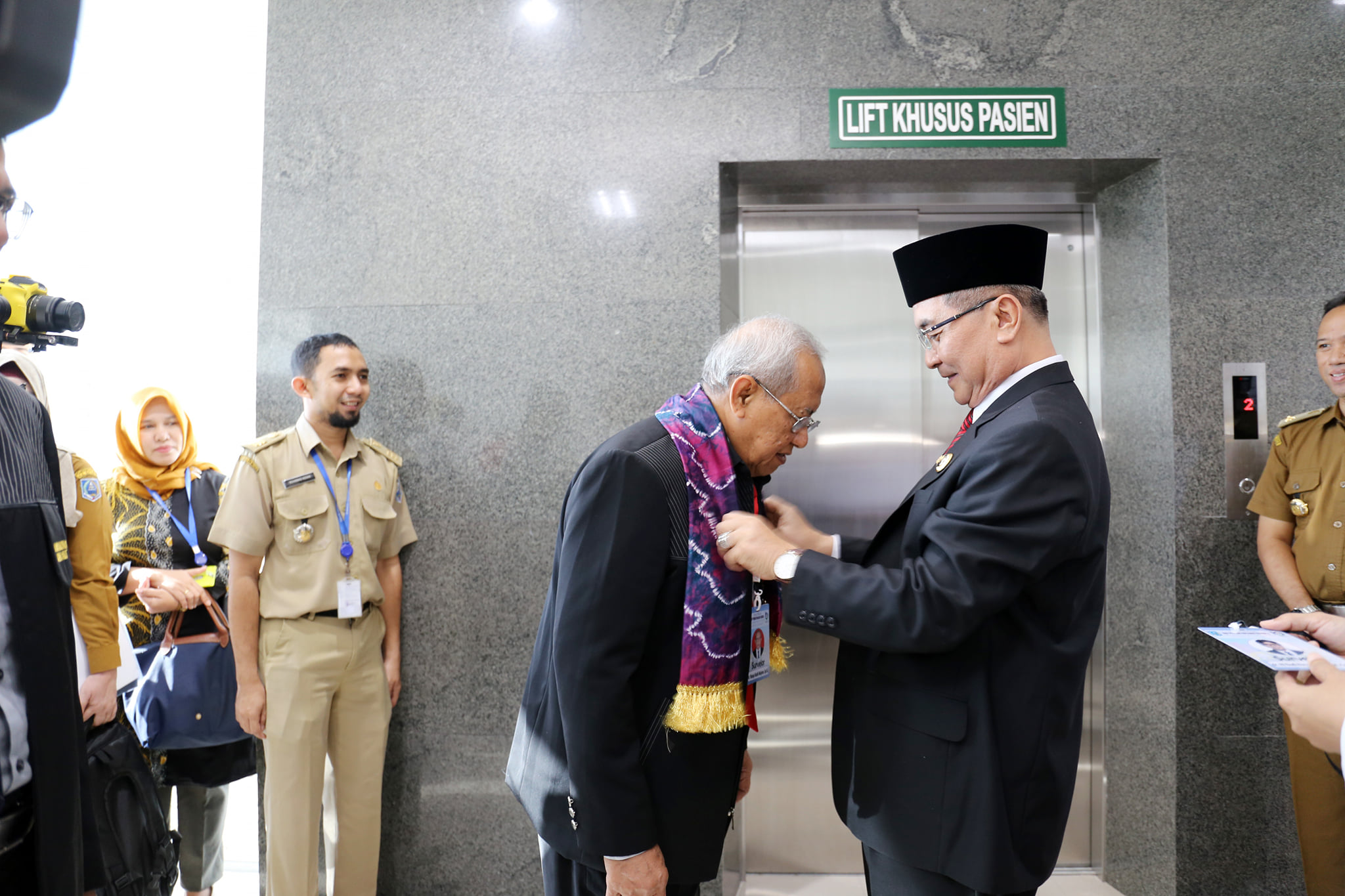 BUPATI HSS SAMBUT TIM SURVEI SNARS EDISI I