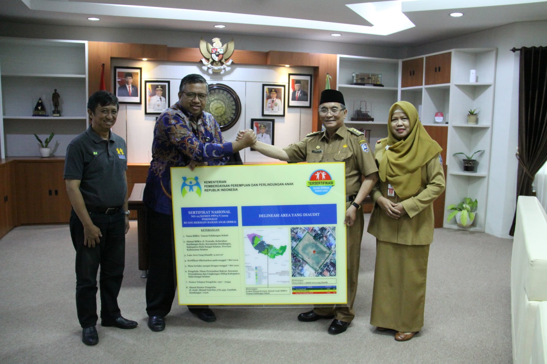 H. ACHMAD FIKRY TERIMA KUNJUNGAN DARI TIM PUSAT SURVEILANS AUDIT RUANG BERMAIN ANAK