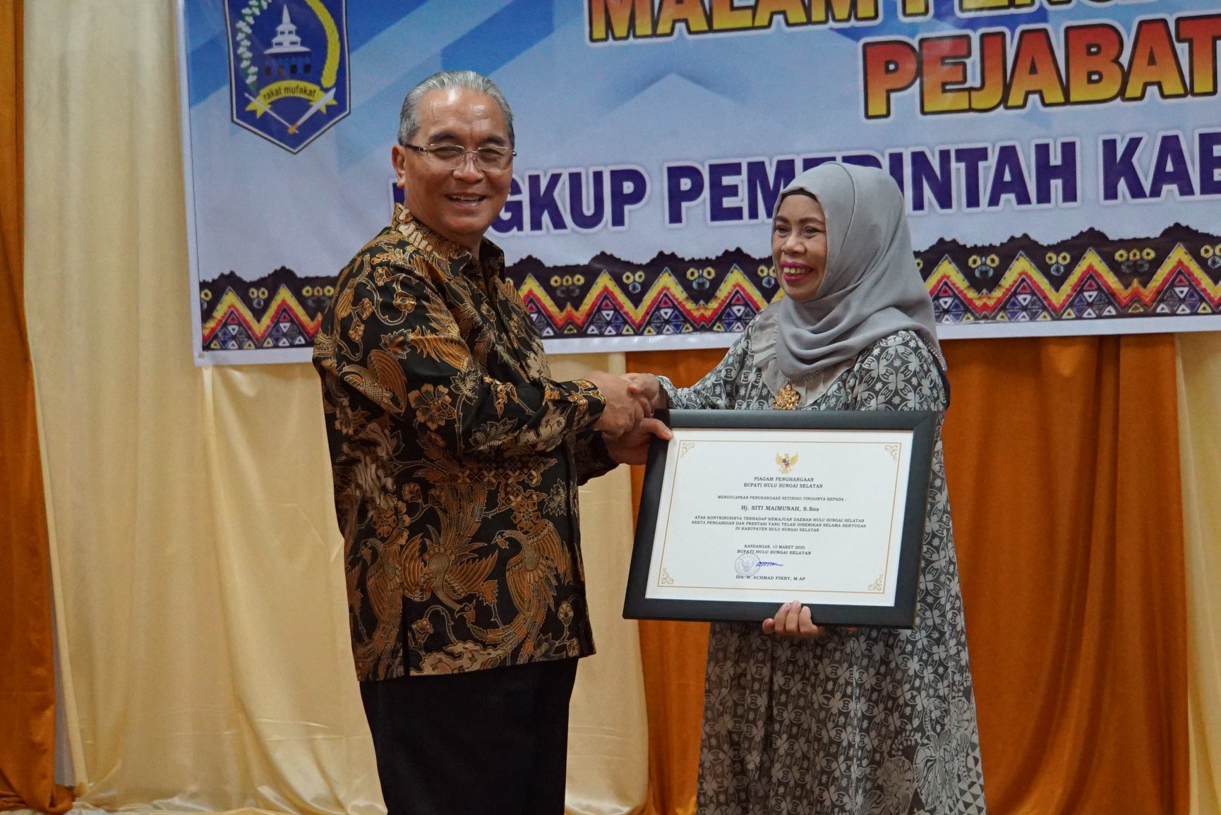 MALAM PENGANTAR PURNA TUGAS PEJABAT ESELON III LINGKUP PEMERINTAH KABUPATEN HULU SUNGAI SELATAN