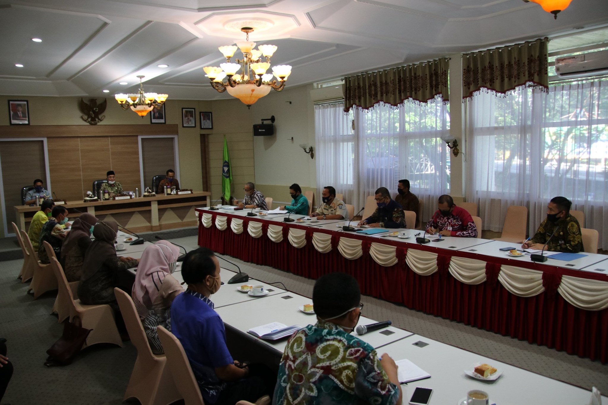 Rapat Internal Tim Gugus Tugas Percepatan Penanganan Covid-19 Kabupaten Hulu Sungai Selatan