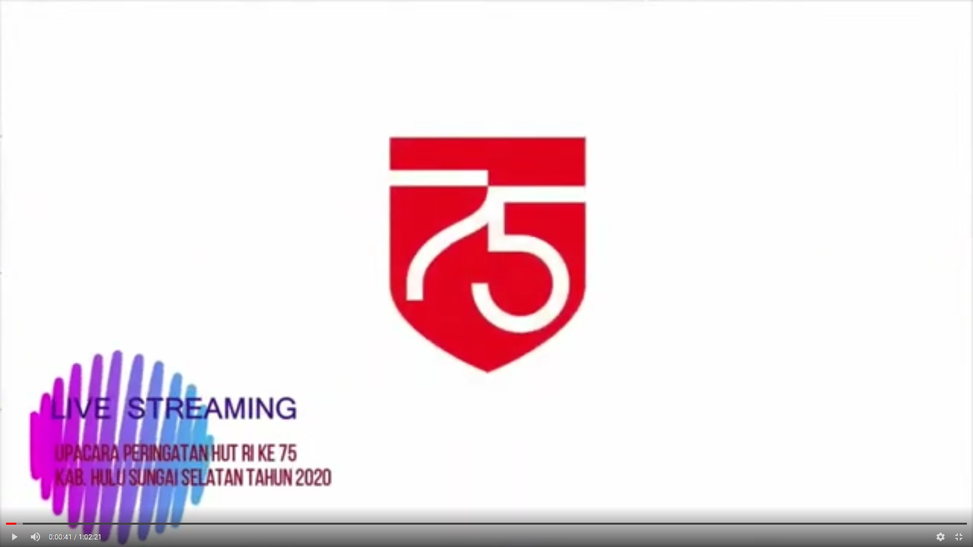 UPACARA PERINGATAN HUT RI KE-75 TAHUN 2020 KAB. HULU SUNGAI SELATAN