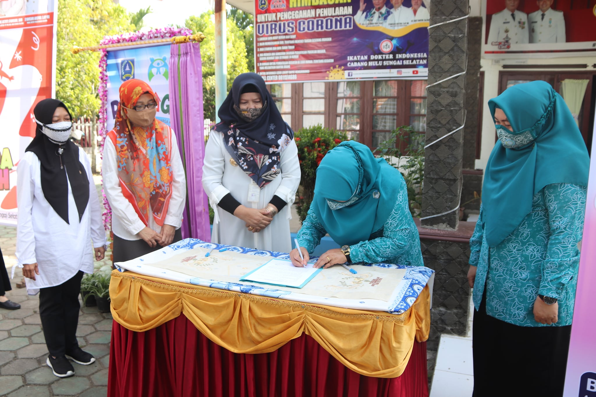 Ketua TP. PKK Kab. HSS Resmikan PUSPAGA “RAKAT MUFAKAT”