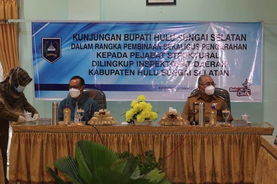 INSPEKTORAT HSS OPD PERTAMA YANG DIKUNJUNGI BUPATI