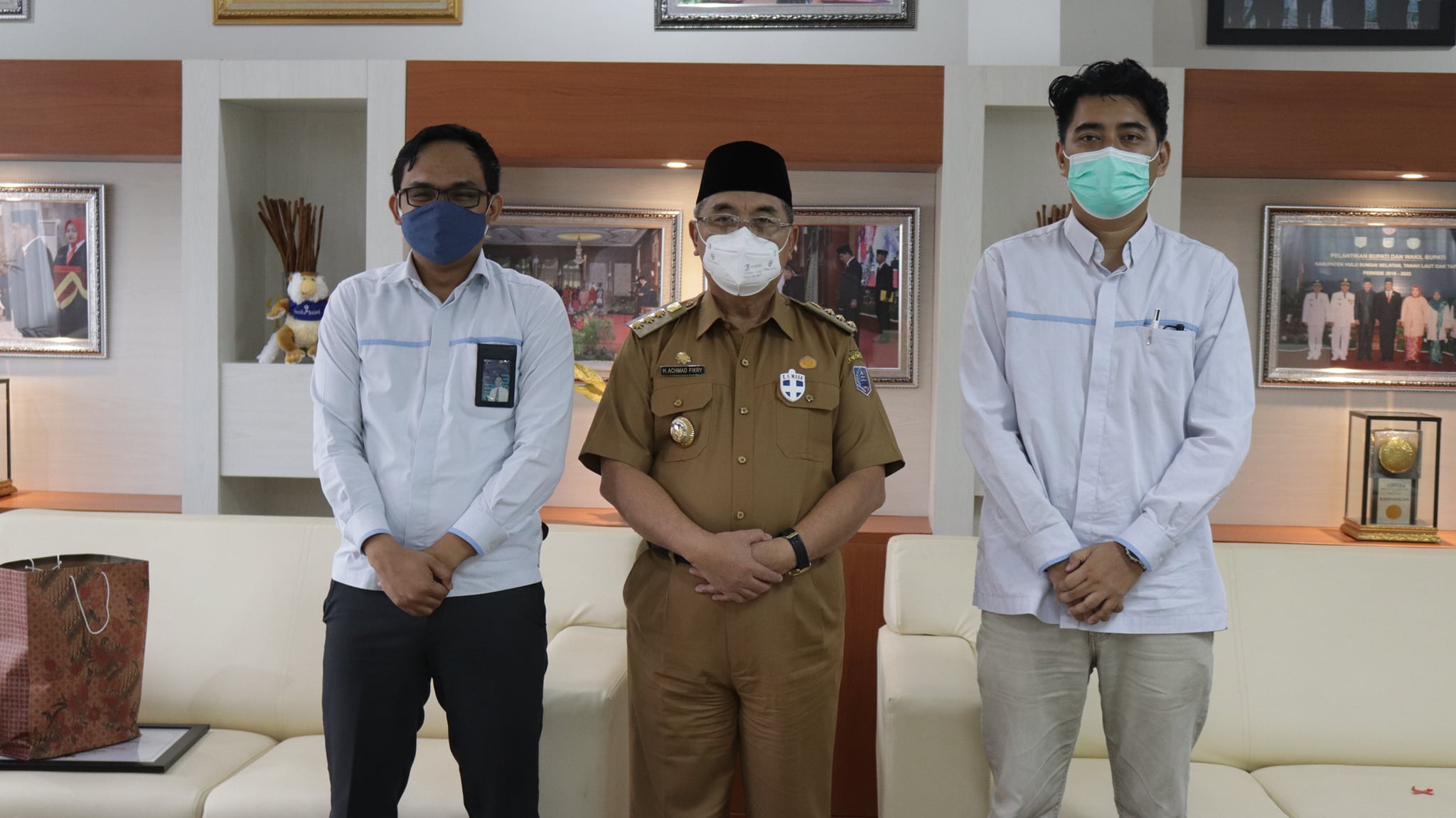 BUPATI HSS TERIMA KUNJUNGAN SILATURAHMI KEPALA PLN RAYON KANDANGAN