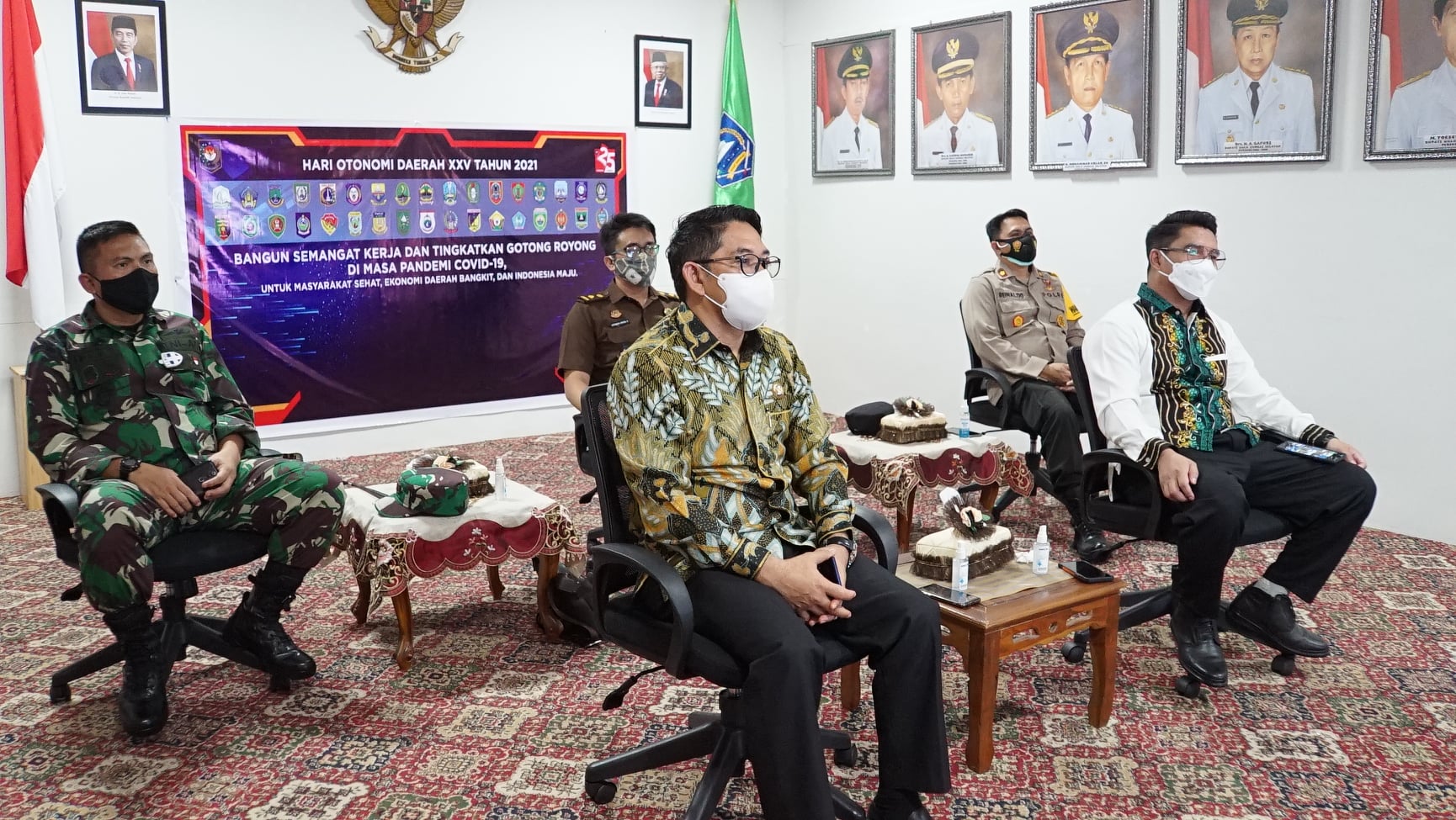 Wakil Bupati HSS Syamsuri Arsyad S.AP MA Ikuti Puncak Peringatan Hari Otonomi Daerah XXV tahun 2021