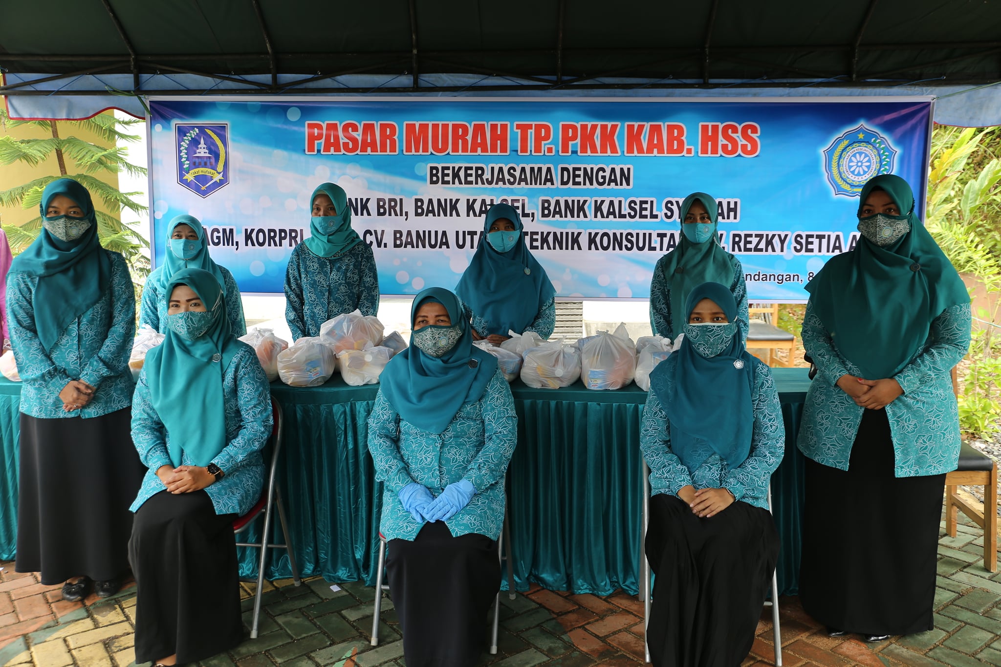 JELANG BULAN SUCI RAMADHAN, TP.PKK KAB HSS GELAR PASAR MURAH