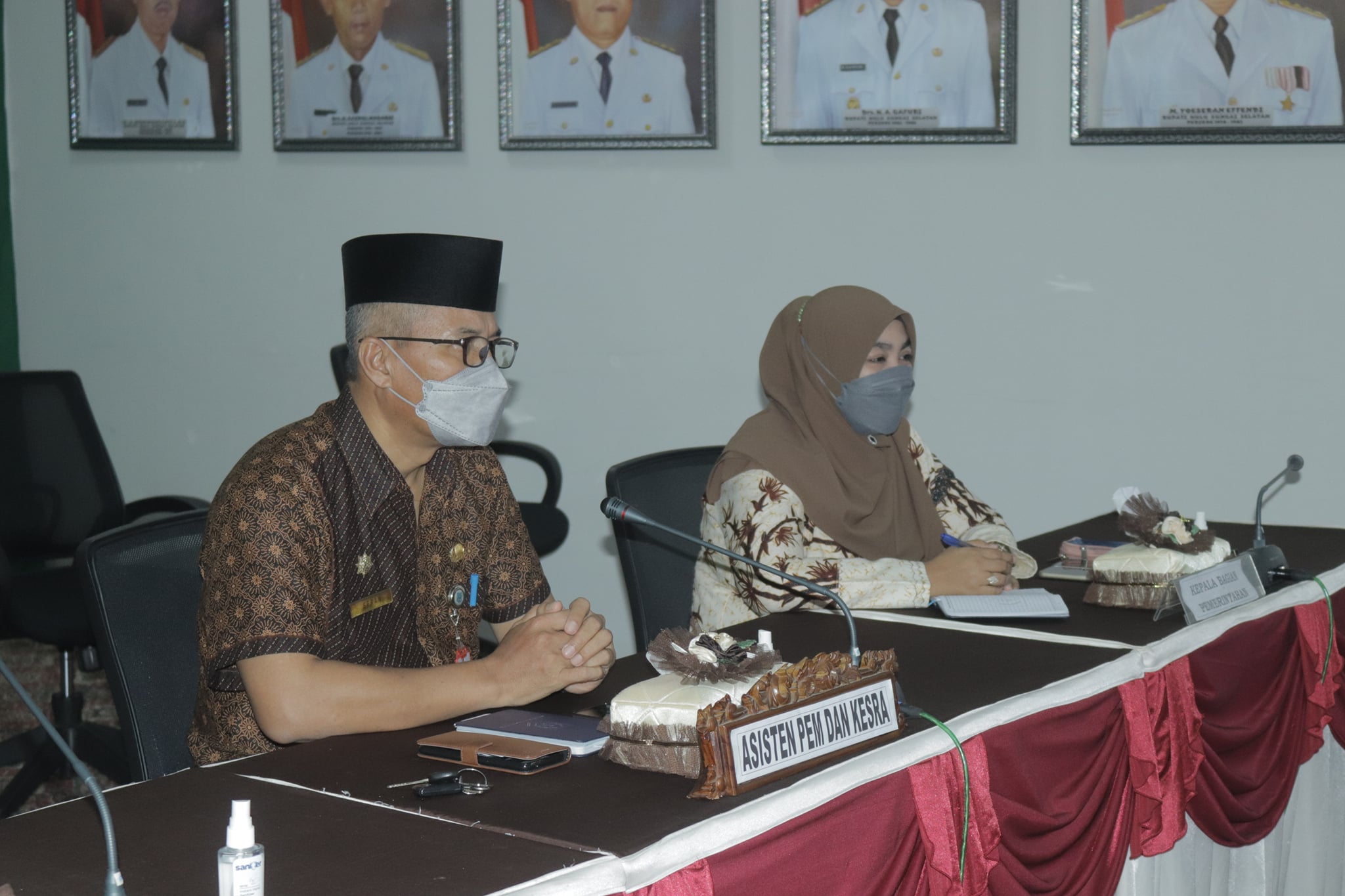 Asisten Pemerintahan Mengikuti Rapat Koordinasi Nasional secara virtual