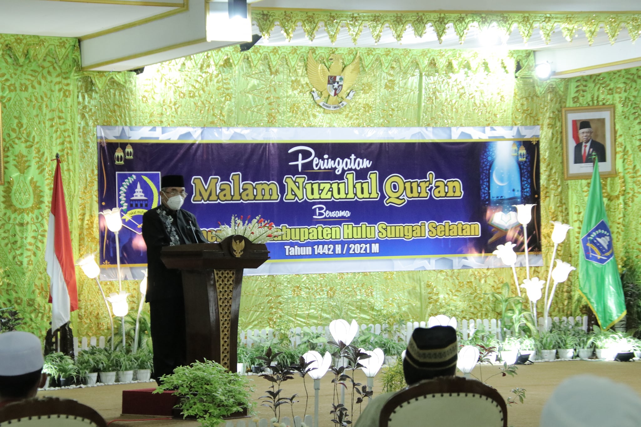 Bupati HSS Harapkan Peringatan Malam Nuzulul Qur’an Sebagai Upaya, Al Qur’an Menjadi Bagian Dari Kehidupan Kita Sehari-hari