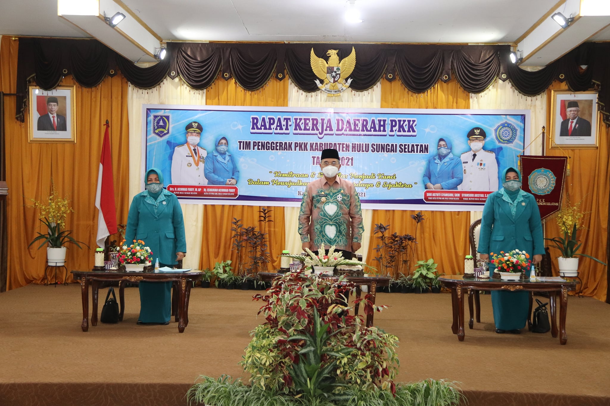 BUPATI HSS BUKA RAKERDA TP. PKK KAB. HSS TAHUN 2021