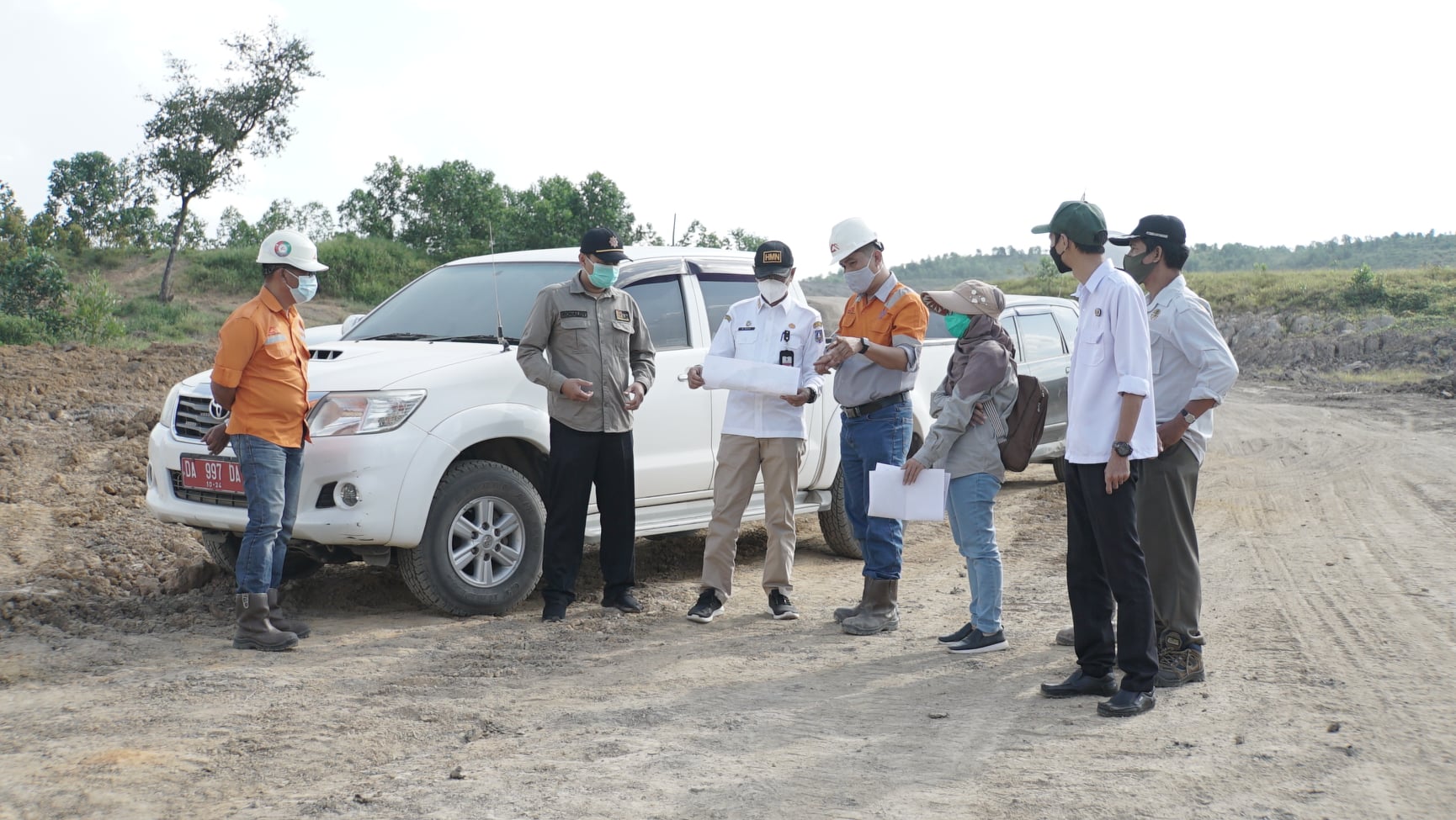Sekretaris Daerah Kab. HSS Melakukan Monitoring, Peninjauan dan Pengawasan Terhadap Pengendalian dan Pengelolaan Limbah Air Tambang