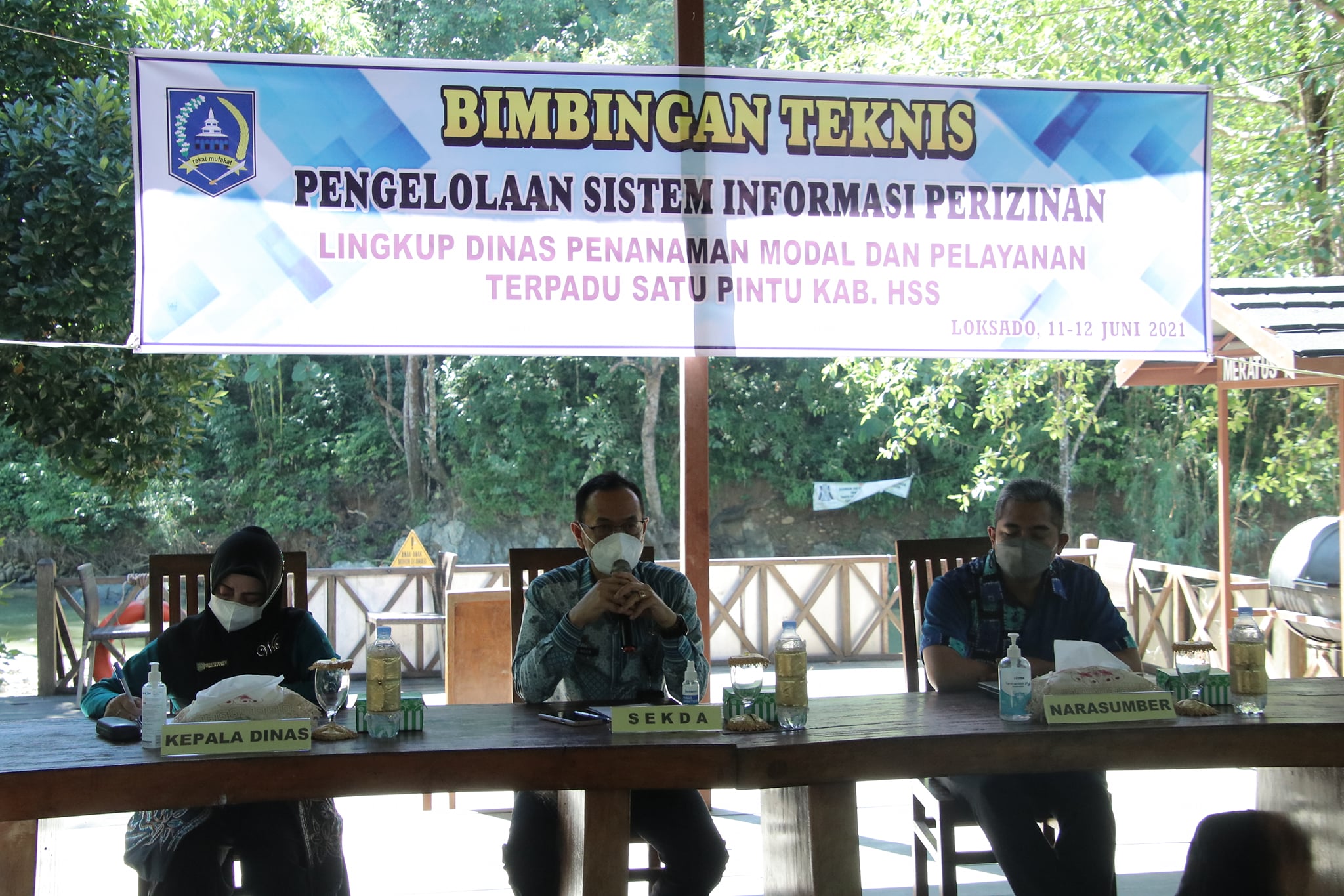 SEKDA HSS BUKA SECARA RESMI BIMTEK PENGELOLAAN SISTEM INFORMASI PERIZINAN
