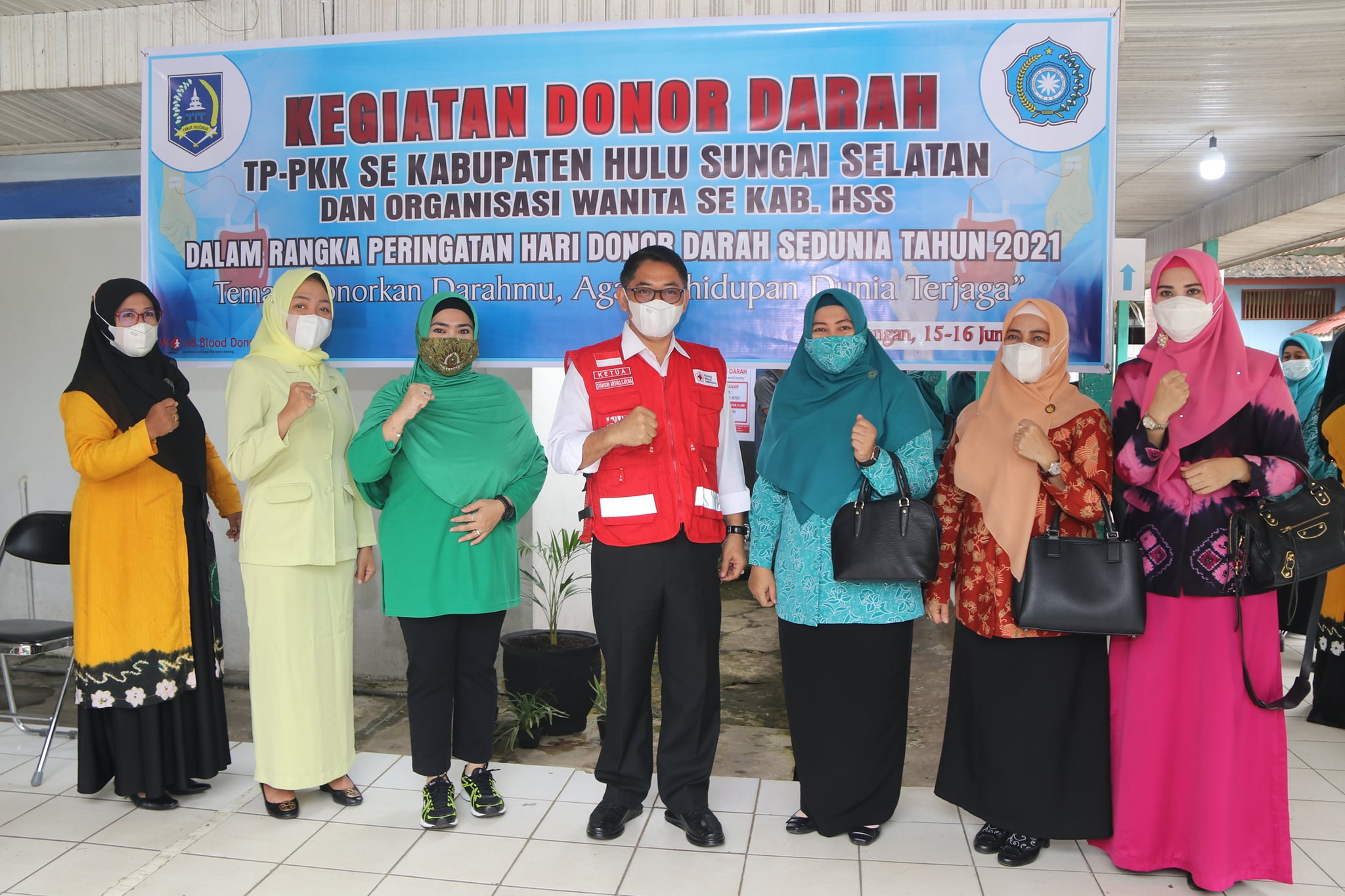 TINJAU DONOR DARAH, WABUP HSS MENGAJAK MASYARAKAT PEDULI ANTAR SESAMA