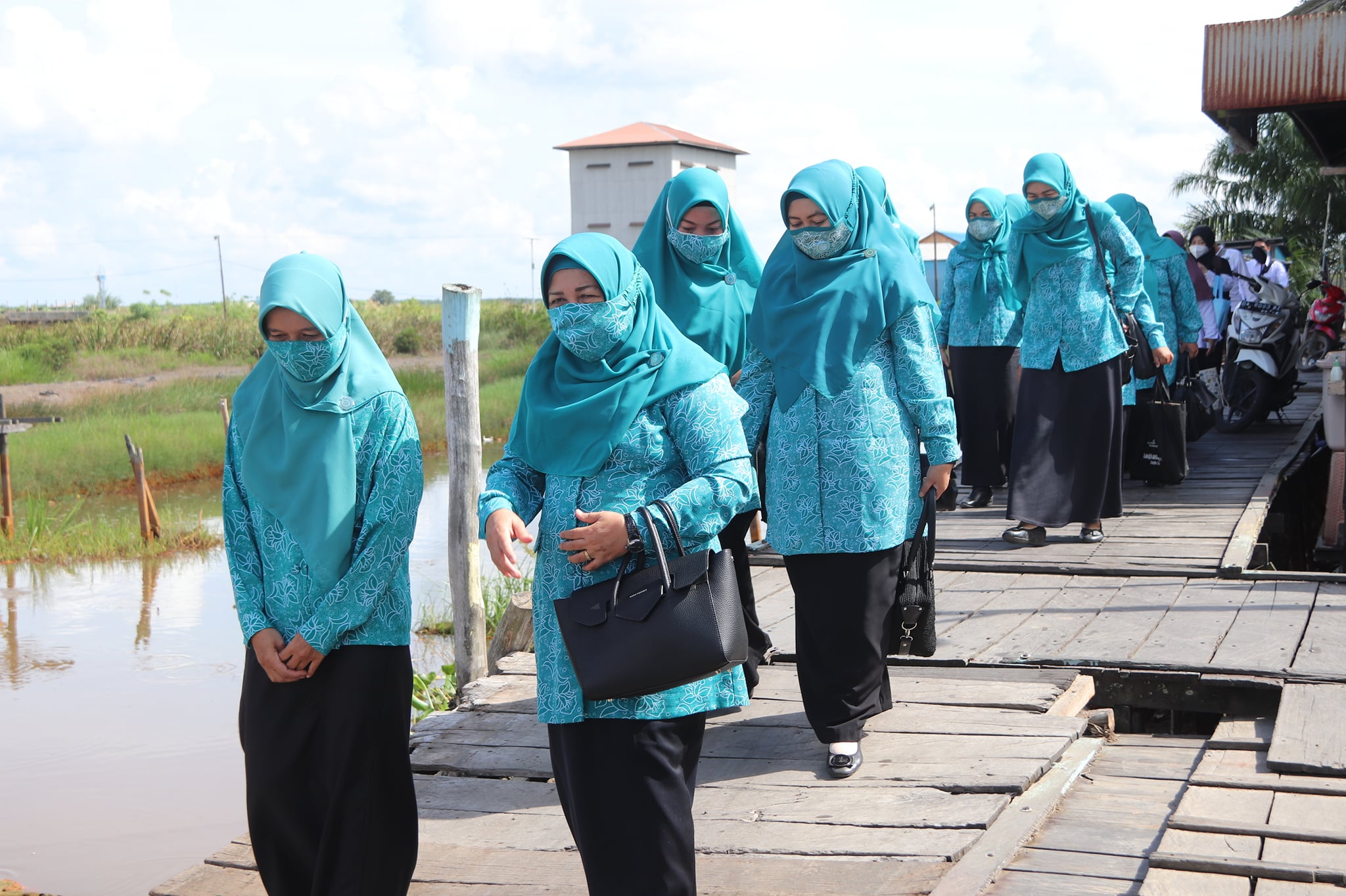 TP-PKK Kab. HSS Turut Berpartisipasi Lakukan Pembinaan PK2D di Desa Badaun