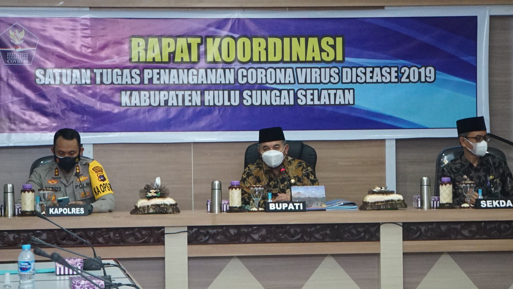 Bahas Penanganan Corona, Satgas Covid-19 Kab. HSS Gelar Rakoor