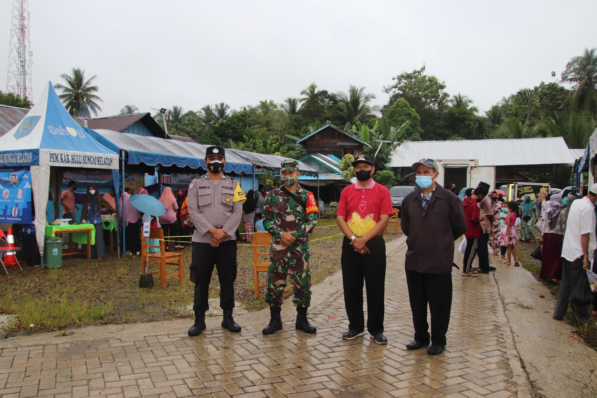 Dinas Perdagangan Kabupaten Hulu Sungai Selatan bekerjasama dengan Dinas Perdagangan Provinsi Kalsel gelar pasar murah