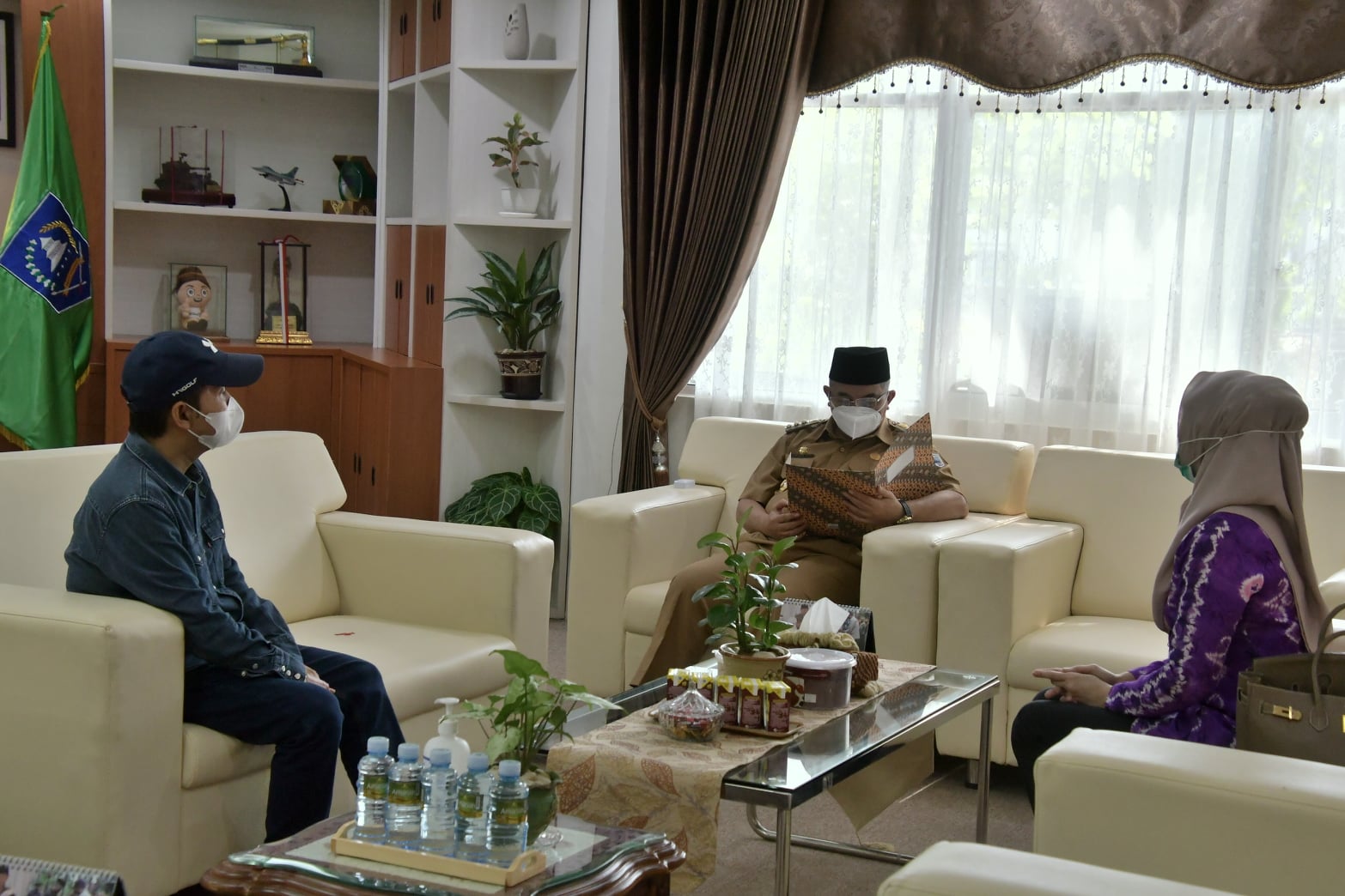 Bupati HSS Menyambut Kunjungan Perwakilan STIE Pancasetia Banjarmasin