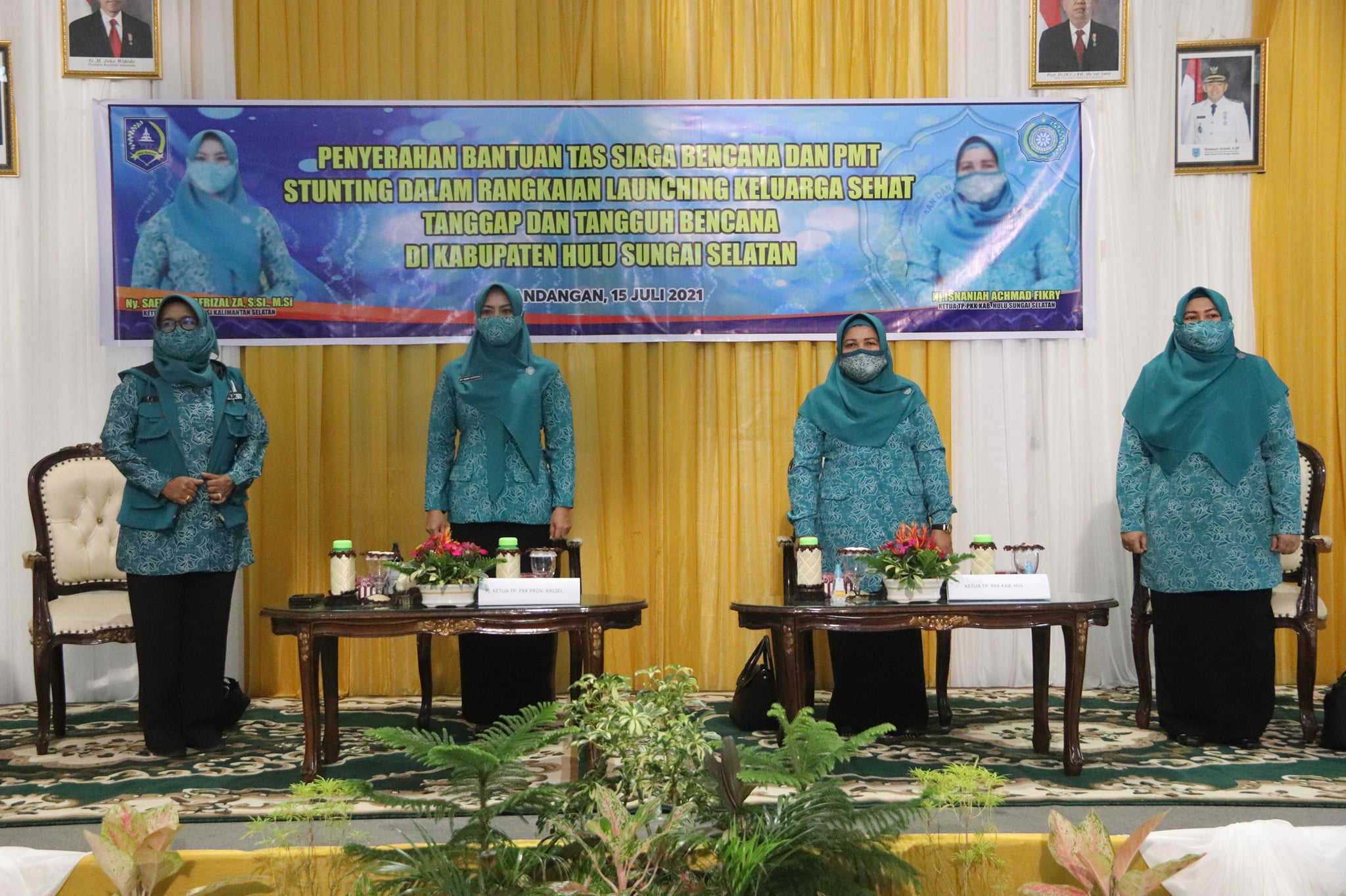 TP. PKK PROVINSI KALIMANTAN SELATAN INGIN KABUPATEN HSS MENJADI SALAH SATU PILOT PROJECT DALAM GERAKAN KELUARGA SEHAT, TANGGAP, DAN TANGGUH BENCANA