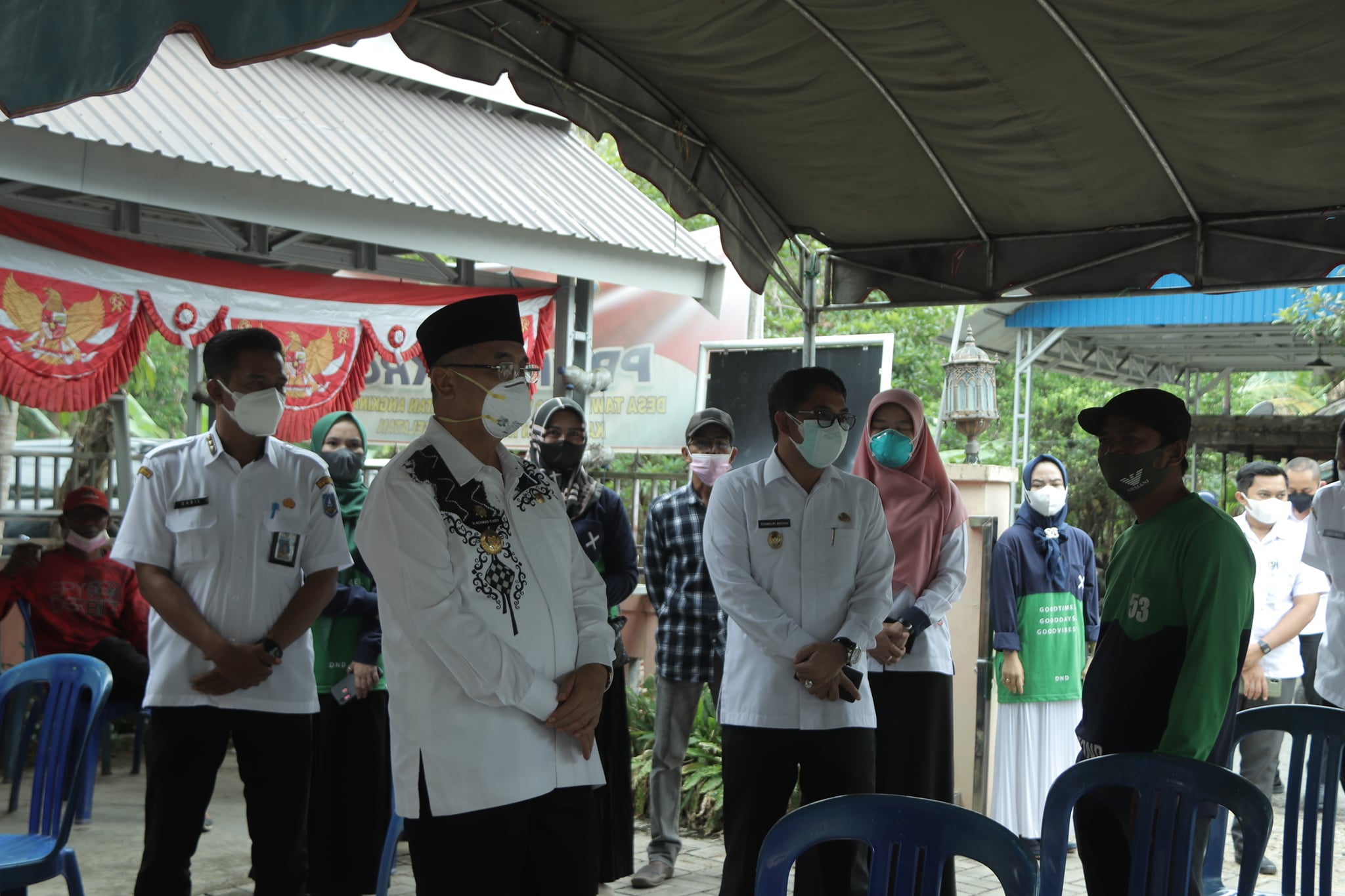Peninjauan Vaksinasi Covid-19 Oleh Bupati HSS dan Wakil Bupati HSS