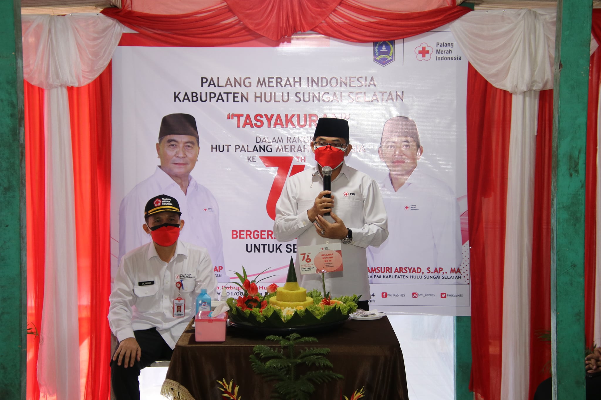 PERINGATI HUT PMI KE-76, WABUP HSS AJAK MASYARAKAT TINGKATKAN SEMANGAT BERBAGI