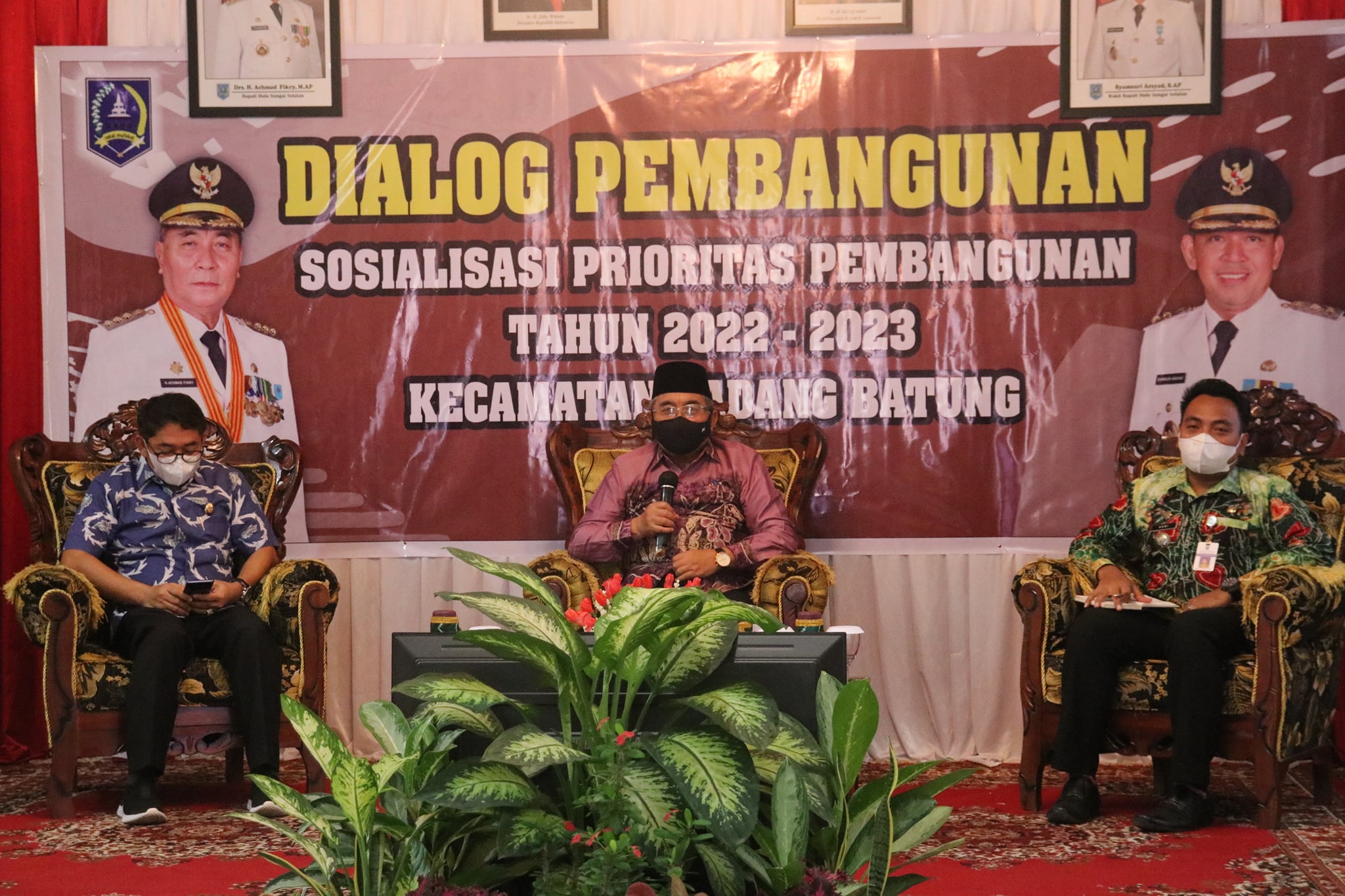 Perdana, Dialog Pembangunan dan Sosialisasi Prioritas Pembangunan Tahun 2022-2023 di Kecamatan Padang Batung