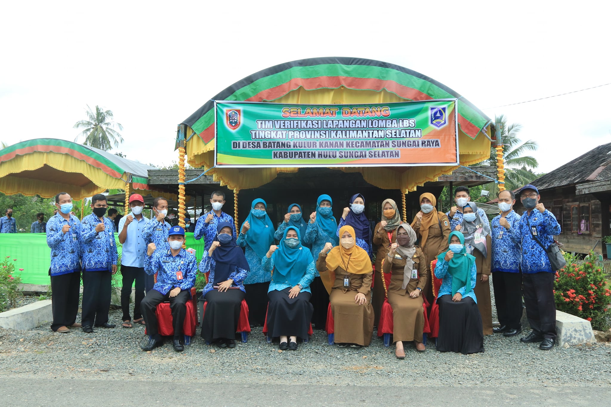 Kedatangan Tim Verifikasi Lapangan Lomba Lingkungan Bersih dan Sehat (LBS) Tingkat Provinsi Kalimantan Selatan