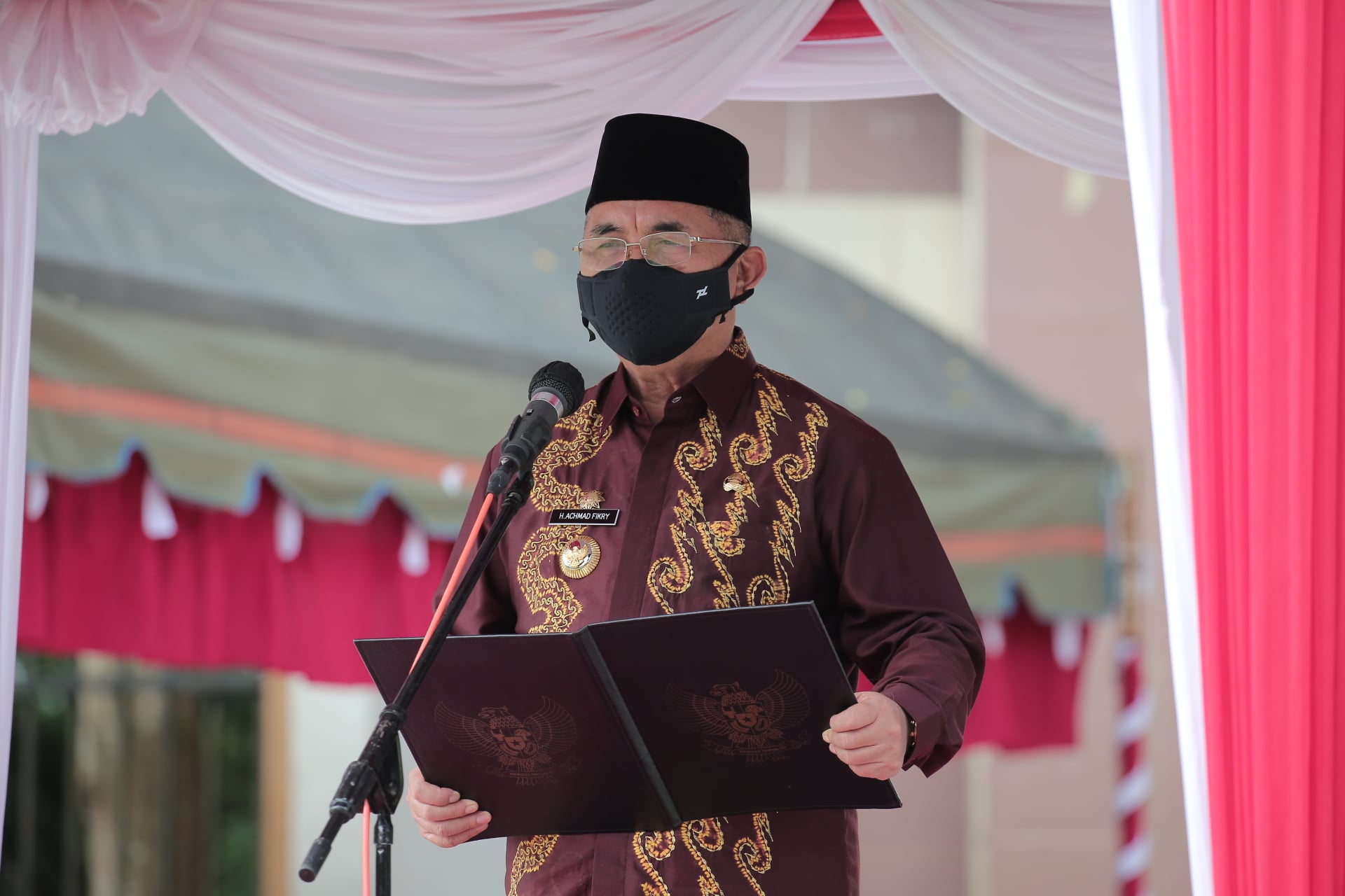 Peringatan Hari Sumpah Pemuda ke 93 tahun 2021 dengan tema Bersatu Bangkit dan Tumbuh dilaksanakan di Lapangan Lambung Mangkurat Kandangan