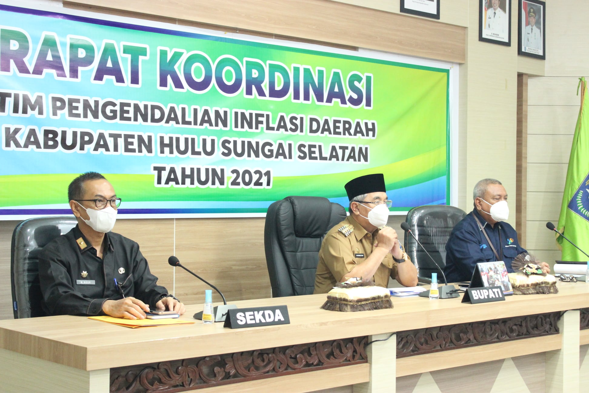 RAPAT KOORDINASI TIM PENGENDALIAN DAERAH KABUPATEN HULU SUNGAI SELATAN TAHUN 2021